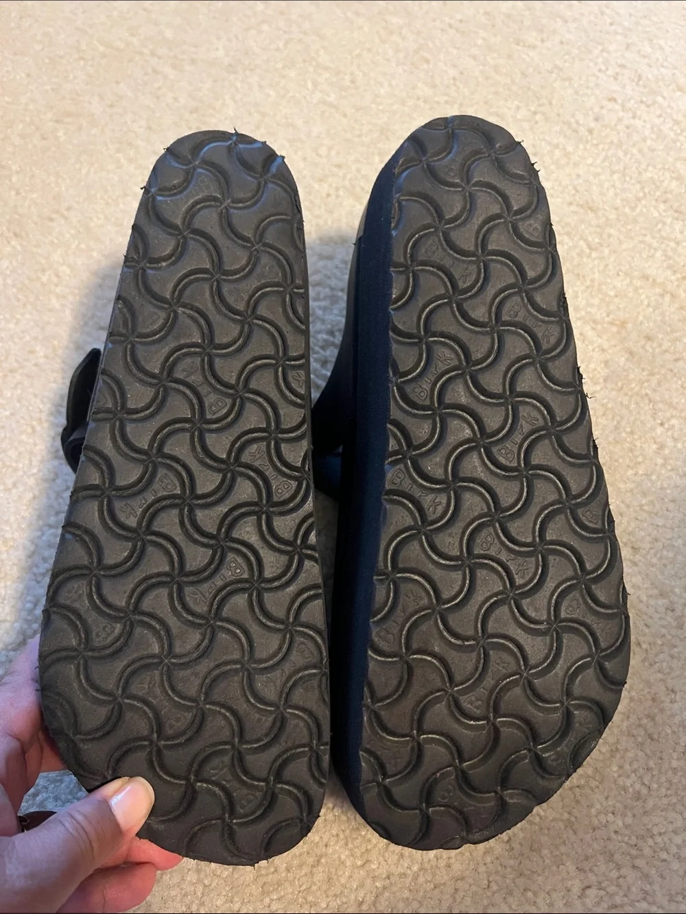 Birkenstock Papillio Gizeh Flex Platform Leather Black Size 39